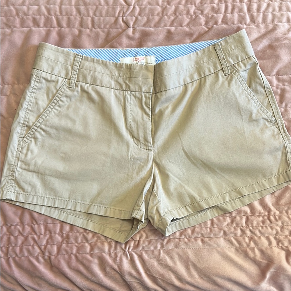 J. Crew Tan Bermuda Shorts Classic Cotton Style